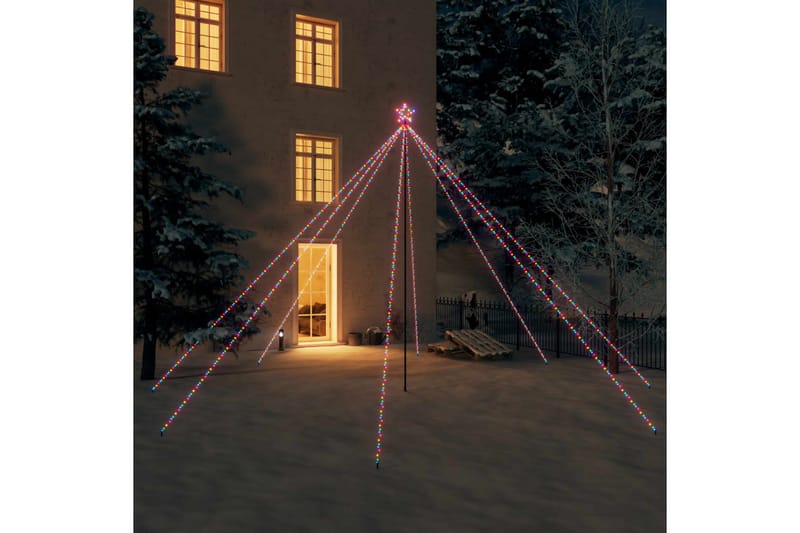 Juletrelys innendørs utendørs 800 LED flertfarget 5 m - Flerfarget - Innredning - Julepynt & helgedekorasjon - Julepynt & juledekorasjon - Plastjuletre