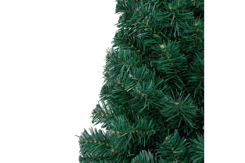 Kunstig halvt juletre med LED og kulesett 210 cm grønn - Innredning - Julepynt & helgedekorasjon - Julepynt & juledekorasjon - Plastjuletre