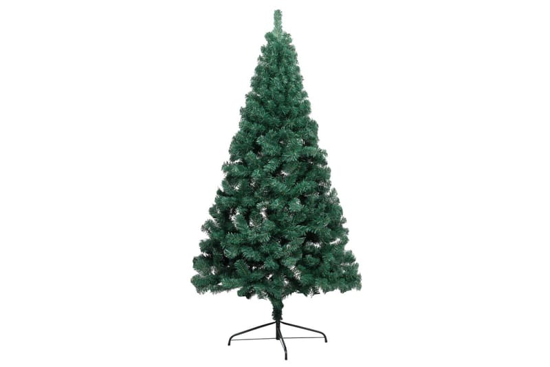 Kunstig juletre halvt med stativ grønn 120 cm PVC - Innredning - Julepynt & helgedekorasjon - Julepynt & juledekorasjon - Plastjuletre