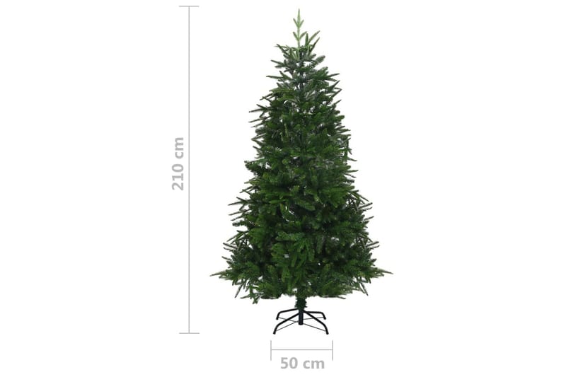 Kunstig juletre LED og kulesett i grønn 210 cm PVC og PE - Innredning - Julepynt & helgedekorasjon - Julepynt & juledekorasjon - Plastjuletre