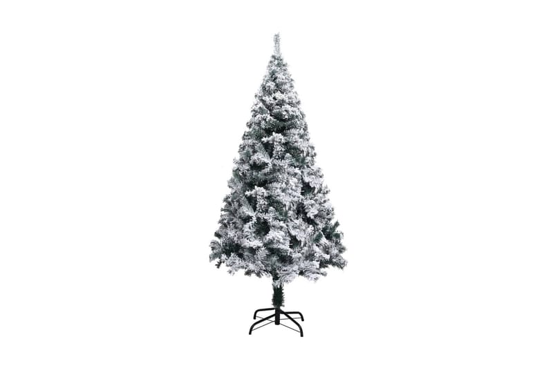 Kunstig juletre med flokket snø grønn 150 cm PVC - Belysning - Julebelysning - Julelys