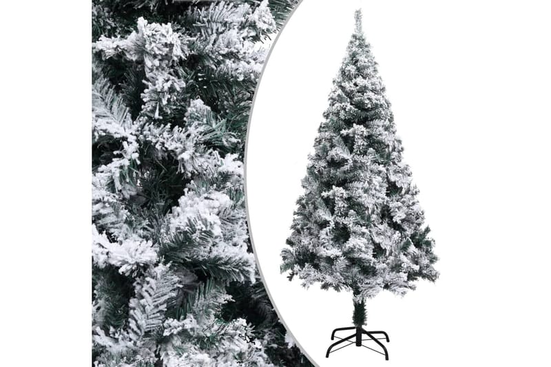 Kunstig juletre med flokket snø grønn 150 cm PVC - Innredning - Julepynt & helgedekorasjon - Julepynt & juledekorasjon - Plastjuletre