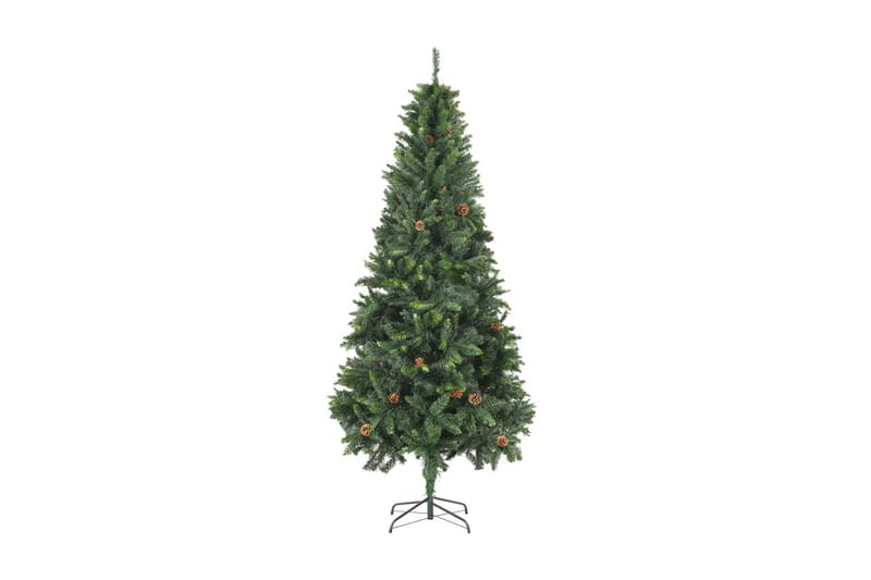 Kunstig juletre med furukongler grønn 210 cm - grønn - Oppbevaring - Oppbevaringsmøbler - Sideboard & skjenker