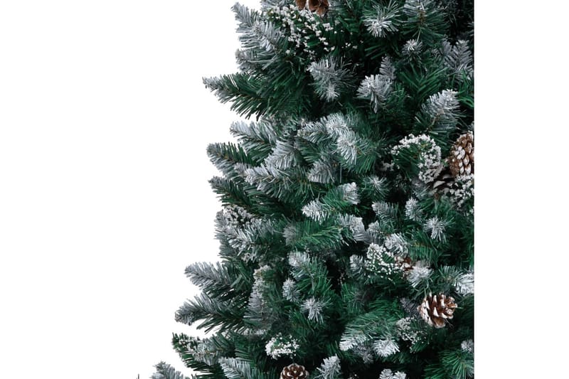 Kunstig juletre med furukongler & hvit snø 210 cm - Innredning - Julepynt & helgedekorasjon - Julepynt & juledekorasjon - Plastjuletre