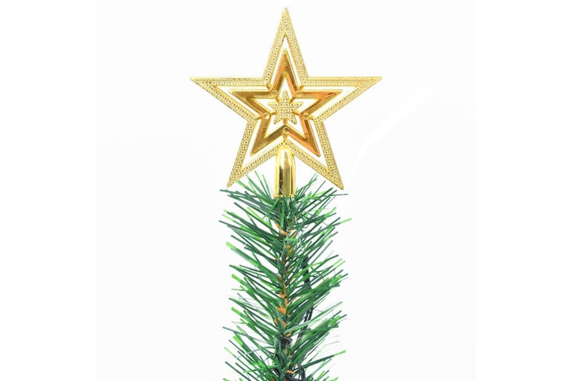 Kunstig juletre med kuler og lysdioder grønn 64 cm - Gull - Innredning - Julepynt & helgedekorasjon - Julepynt & juledekorasjon - Plastjuletre