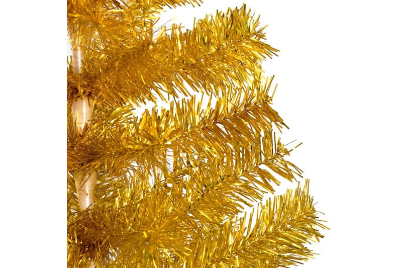 Kunstig juletre med LED og kulesett 120 cm PET gull - Innredning - Julepynt & helgedekorasjon - Julepynt & juledekorasjon - Plastjuletre