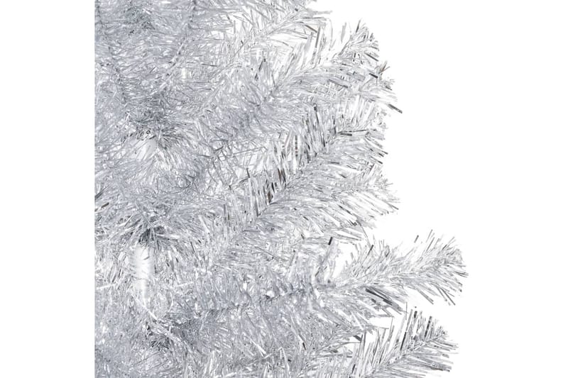 Kunstig juletre med LED og kulesett 120 cm PET sølv - Innredning - Julepynt & helgedekorasjon - Julepynt & juledekorasjon - Plastjuletre