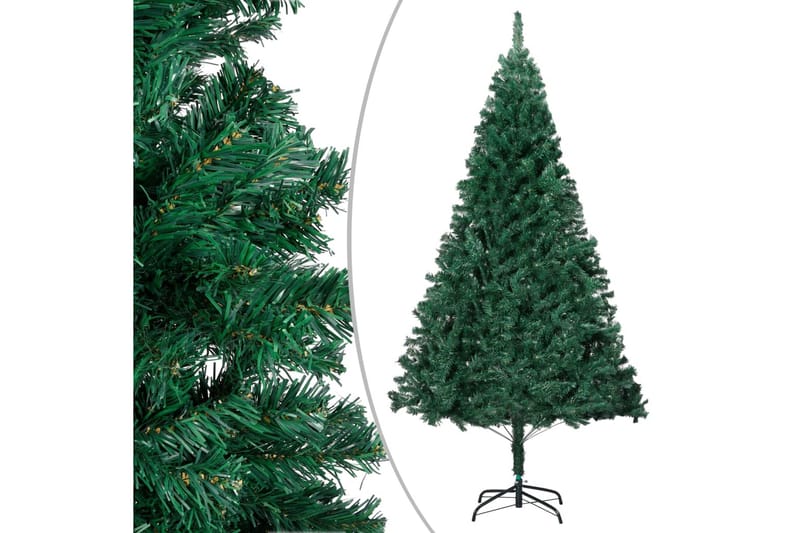 Kunstig juletre med LED og kulesett 120 cm PVC grønn - Innredning - Julepynt & helgedekorasjon - Julepynt & juledekorasjon - Plastjuletre