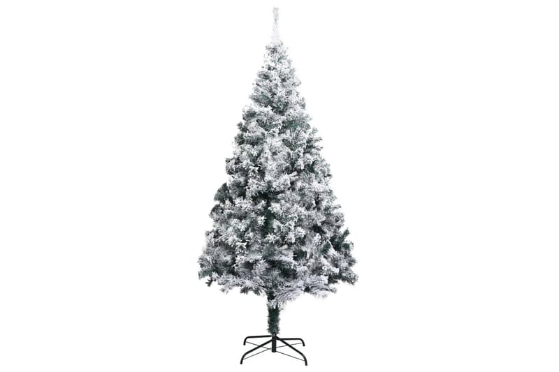 Kunstig juletre med LED og kulesett og flokket snø 400 cm - Innredning - Julepynt & helgedekorasjon - Julepynt & juledekorasjon - Plastjuletre