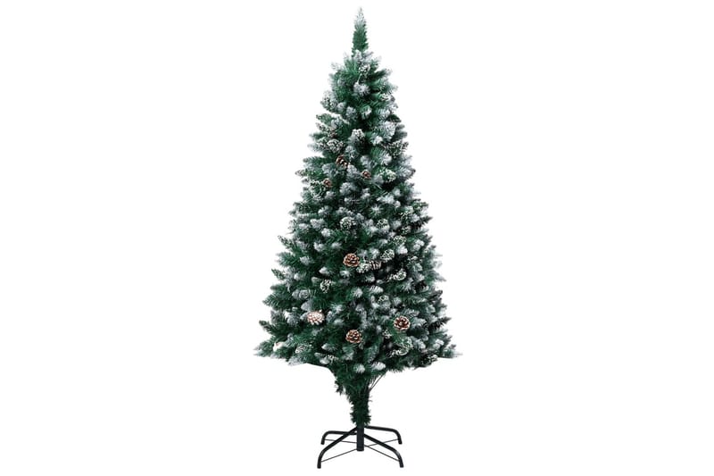 Kunstig juletre med LED og kulesett og kongler 150 cm - Innredning - Julepynt & helgedekorasjon - Julepynt & juledekorasjon - Plastjuletre