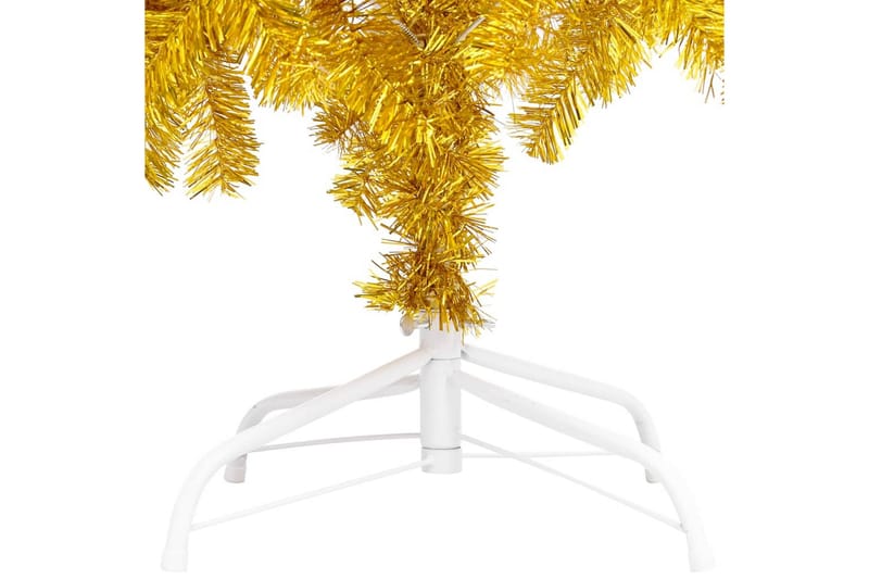 Kunstig juletre med LED og stativ 240 cm PET gull - Innredning - Julepynt & helgedekorasjon - Julepynt & juledekorasjon - Plastjuletre