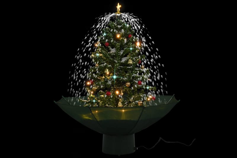 Kunstig juletre med snø og paraplybase grønn 75 cm - grønn - Innredning - Julepynt & helgedekorasjon - Julepynt & juledekorasjon - Plastjuletre