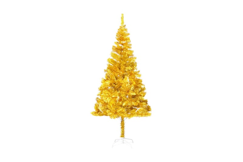Kunstig juletre med stativ gull 180 cm PET - Innredning - Dekorasjon