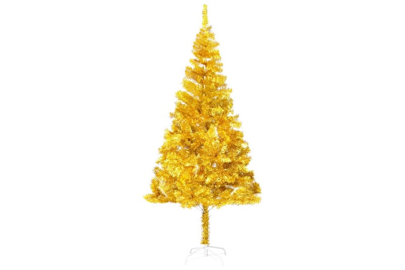 Kunstig juletre med stativ gull 240 cm PET - Gull - Innredning - Julepynt & helgedekorasjon - Julepynt & juledekorasjon