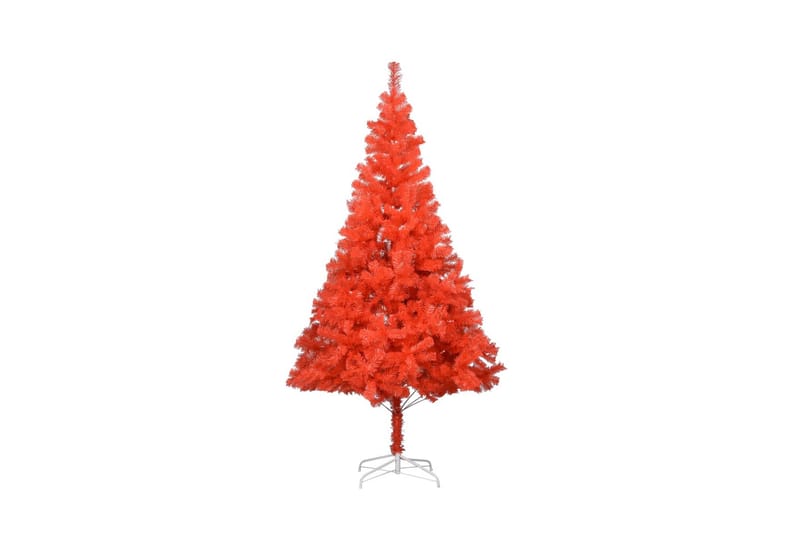 Kunstig juletre med stativ rød 180 cm PVC - Innredning - Julepynt & helgedekorasjon - Julepynt & juledekorasjon - Plastjuletre