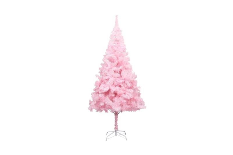 Kunstig juletre med stativ rosa 180 cm PVC