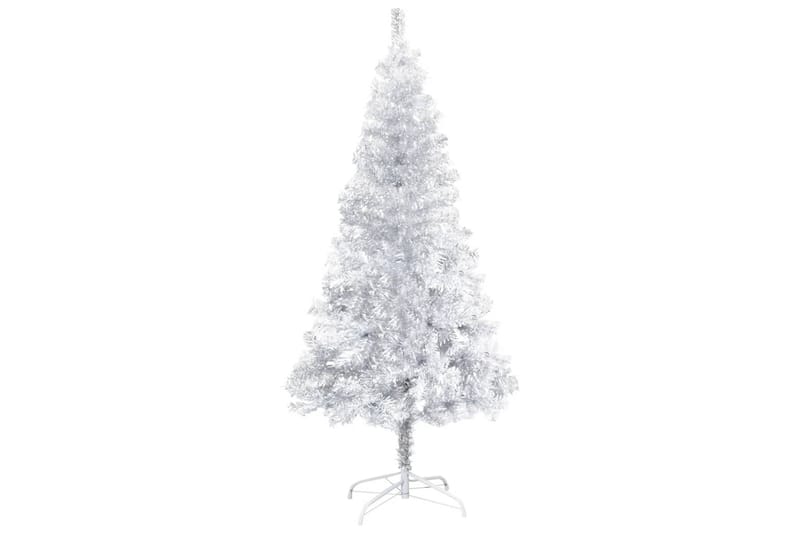 Kunstig juletre med stativ sølv 120 cm PET - Silver - Innredning - Julepynt & helgedekorasjon - Julepynt & juledekorasjon