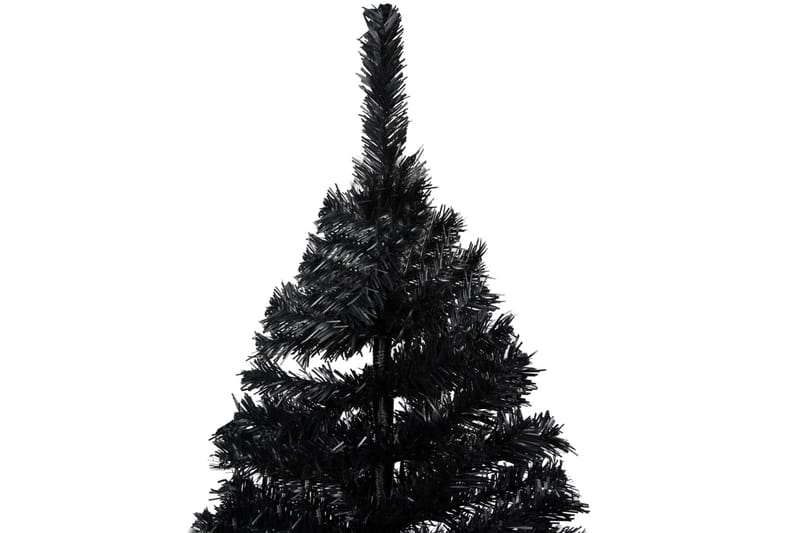 Kunstig juletre med stativ svart 180 cm PVC - Innredning - Julepynt & helgedekorasjon - Julepynt & juledekorasjon - Plastjuletre