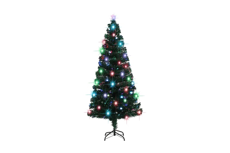 Kunstig juletre med stativ/LED 180 cm 220 grener - grønn - Oppbevaring - Oppbevaringsmøbler - Sideboard & skjenker