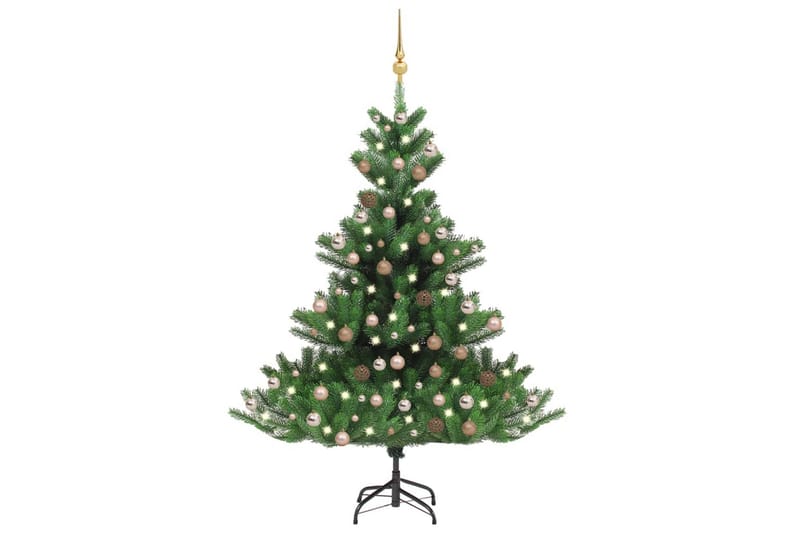 Nordmann kunstig juletre med LED og kulesett gran 210 cm - Innredning - Julepynt & helgedekorasjon - Julepynt & juledekorasjon - Plastjuletre
