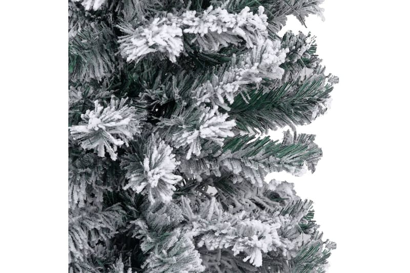 Slankt juletre med LED og kulesett og flokket snø 120 cm - Innredning - Julepynt & helgedekorasjon - Julepynt & juledekorasjon - Plastjuletre