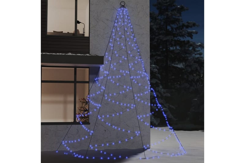 Veggtre med metallkrok 720 LED blå 5 m innendørs utendørs - Blå - Innredning - Julepynt & helgedekorasjon - Julepynt & juledekorasjon - Plastjuletre