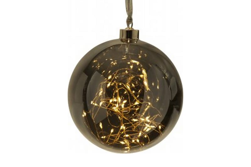 Glow Glasskule 15 cm Sølv - Star Trading - Innredning - Julepynt & helgedekorasjon - Julepynt & juledekorasjon
