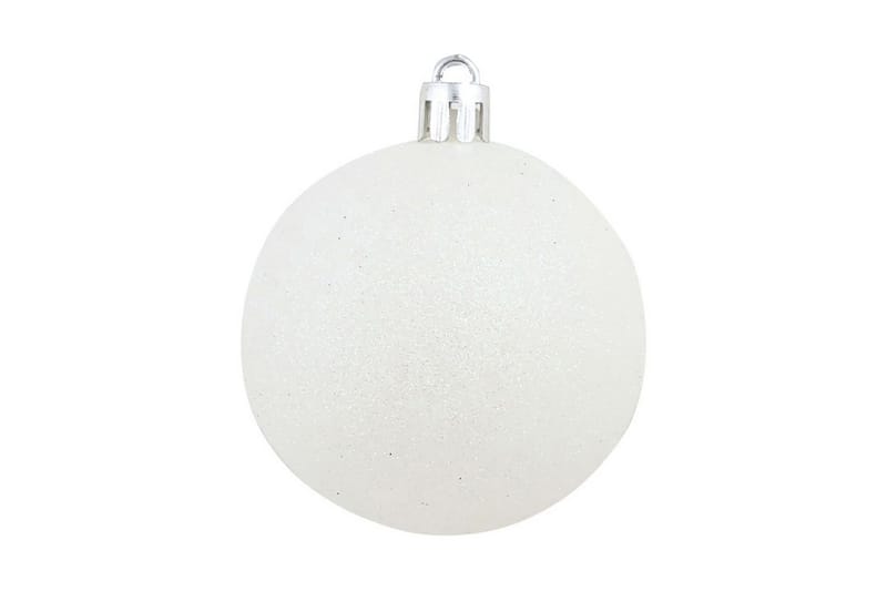 Julekulesett 6 cm 100 stk hvit/grå - Innredning - Julepynt & helgedekorasjon - Julepynt & juledekorasjon