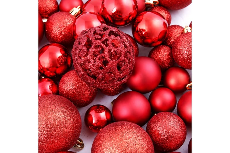 Julekulesett 6 cm 100 stk rød - Innredning - Julepynt & helgedekorasjon - Julepynt & juledekorasjon