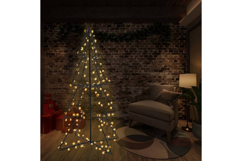 Juletre kjegle 240 LED innendørs og utendørs 115x150 cm - Hvit - Innredning - Julepynt & helgedekorasjon - Julepynt & juledekorasjon - Juletrepynt & julekuler
