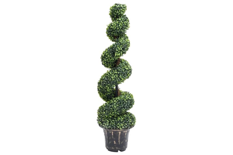 Kunstig buksbomplante med potte 117 cm grønn - grønn - Innredning - Kunstige planter