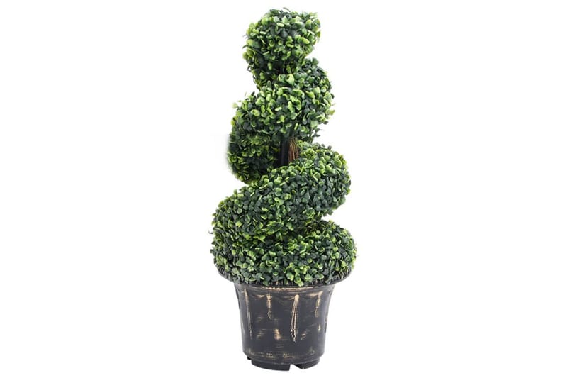 Kunstig buksbomplante med potte 89 cm grønn - grønn - Innredning - Kunstige planter