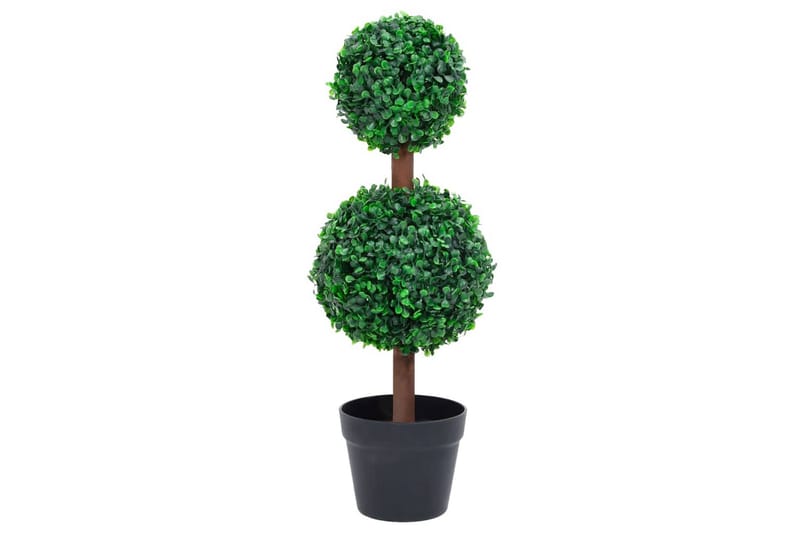 Kunstig buksbomplante med potte ballformet 60 cm grønn - grønn - Innredning - Kunstige planter