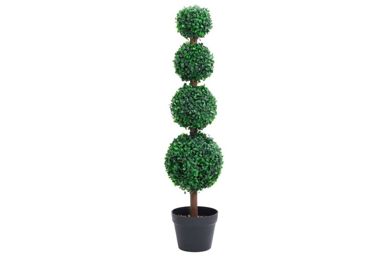 Kunstig buksbomplante med potte ballformet 90 cm grønn - grønn - Innredning - Kunstige planter