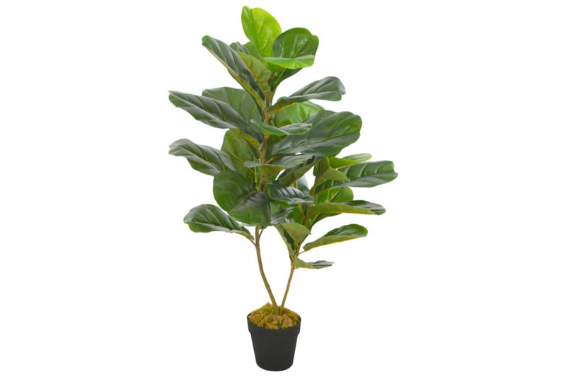 Kunstig plante fiolinfiken med potte grønn 90 cm - Innredning - Kunstige planter