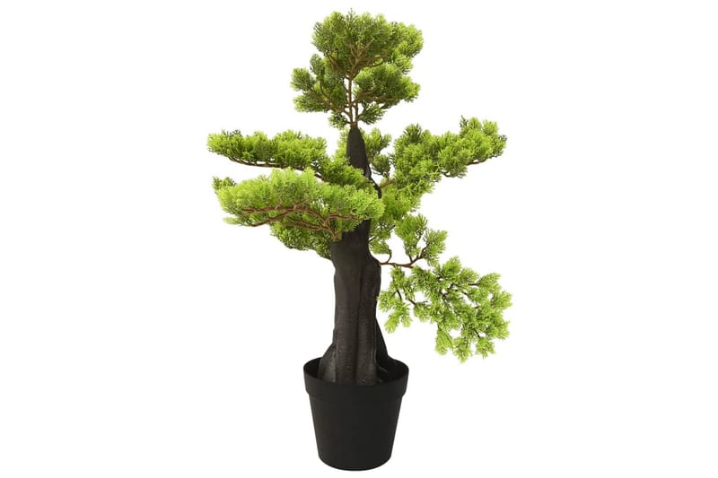 Kunstig sypress bonsai med potte 70 cm grønn - grønn - Innredning - Kunstige planter