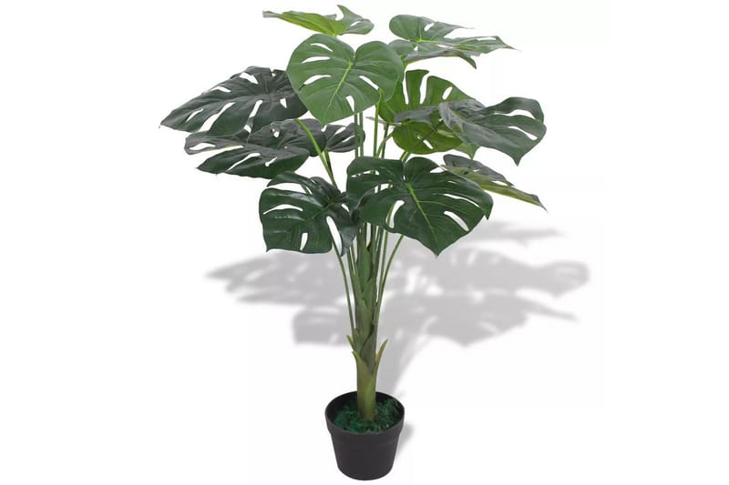 Kunstig vindusblad med potte 70 cm grønn - Innredning - Kunstige planter
