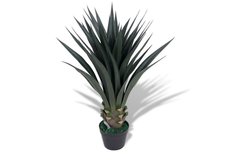 Kunstig yuccapalme med potte 90 cm grønn - Innredning - Kunstige planter