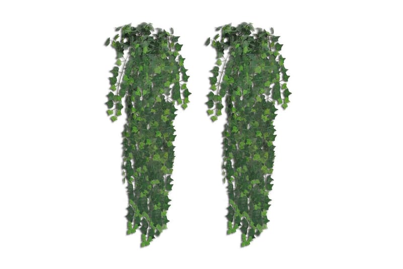 Kunstige eføybusker 4 stk grønn 90 cm - Innredning - Kunstige planter
