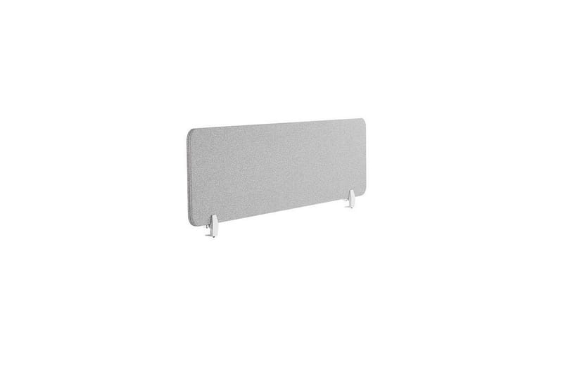 Avskjerming til Skrivebord 160x40 cm grå WALLY - Grå - Innredning - Romdelere