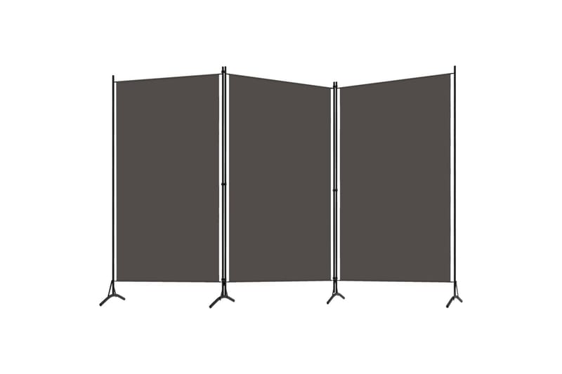 Romdeler 3 paneler antrasitt 260x180 cm - Innredning - Romdelere