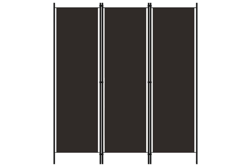 Romdeler 3 paneler brun 150x180 cm - Innredning - Romdelere