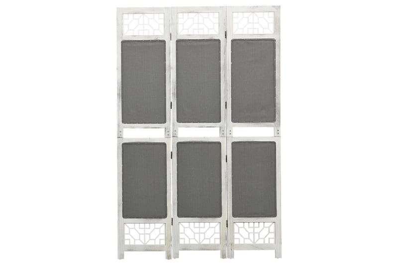 Romdeler 3 paneler grå 105x165 cm stoff - Grå - Innredning - Romdelere