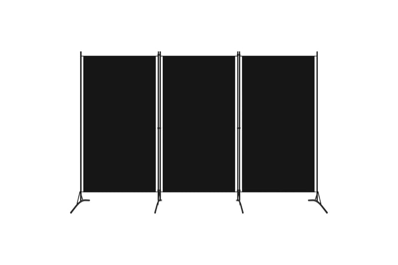 Romdeler 3 paneler svart 260x180 cm - Innredning - Romdelere - Skjermvegg
