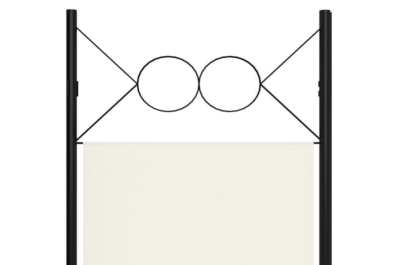 Romdeler 4 paneler hvit 160x180 cm - Innredning - Romdelere