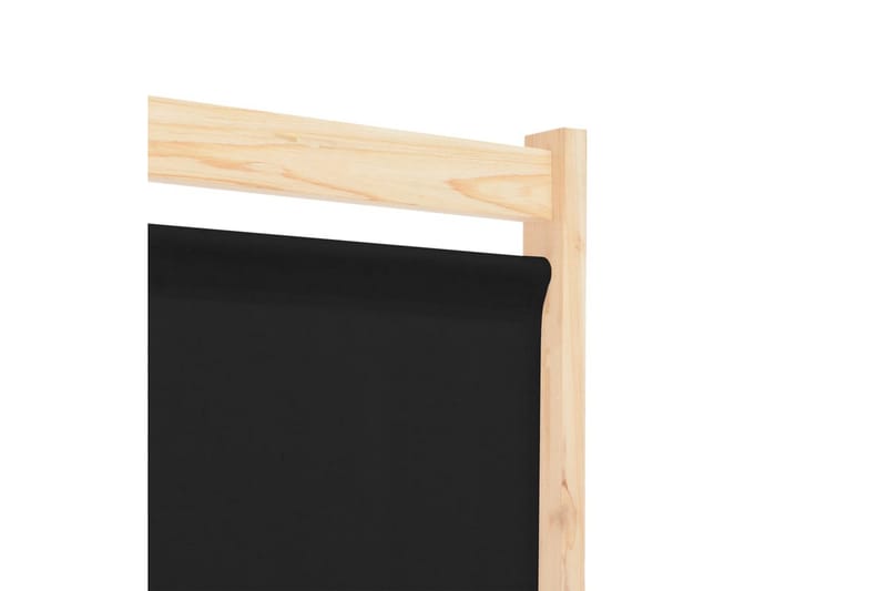 Romdeler 6 paneler svart 240x170x4 cm stoff - Innredning - Romdelere