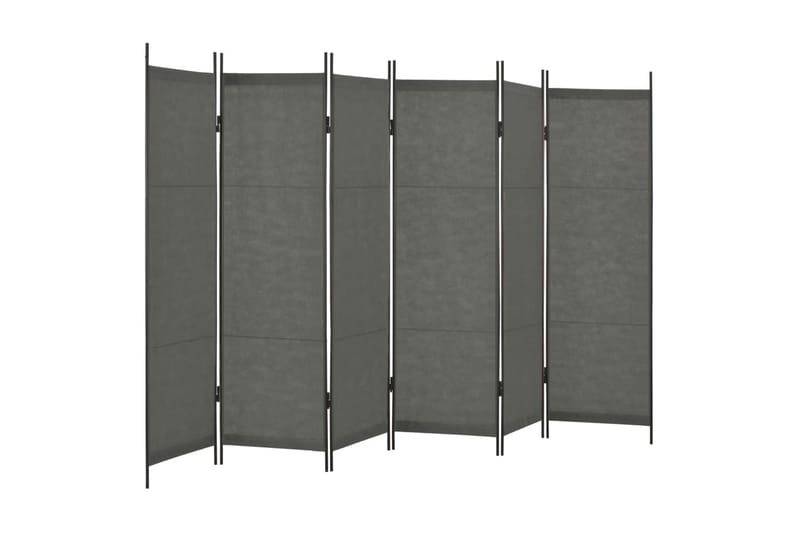 Romdeler med 6 paneler antrasitt 300x180 cm - Grå - Innredning - Romdelere - Skjermvegg