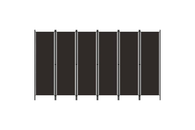 Romdeler med 6 paneler brun 300x180 cm - Innredning - Romdelere - Skjermvegg