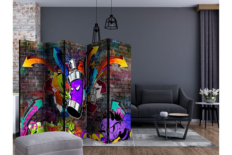 Room Divider - Graffiti II 225x172 - Artgeist sp. z o. o. - Innredning - Romdelere