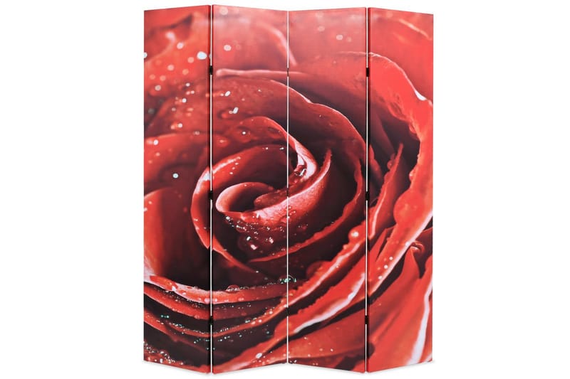 Sammenleggbar romdeler 160x170 cm rose rød - Innredning - Romdelere - Bretteskjerm